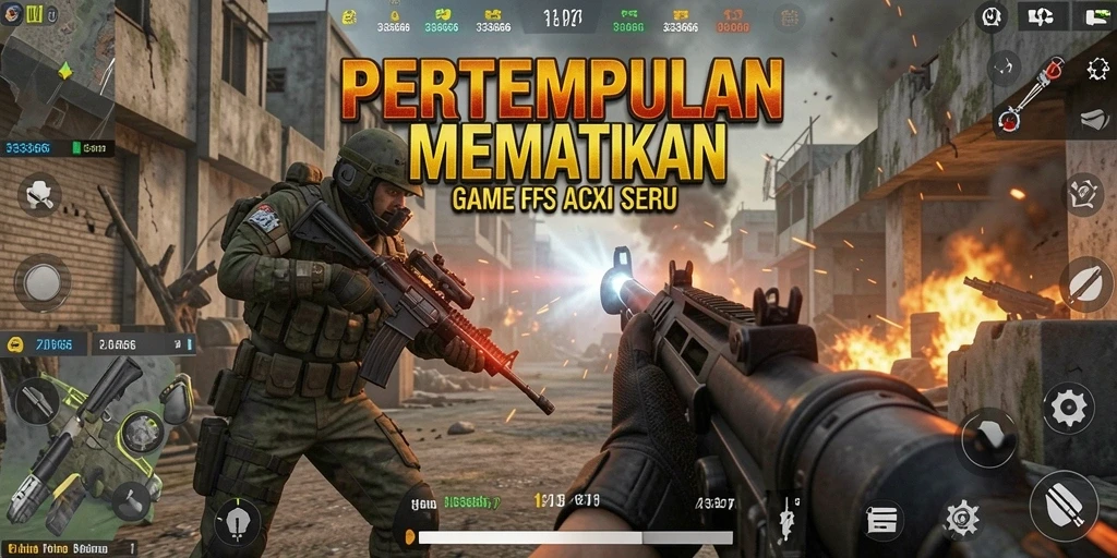 Tangkapan layar utama dari gameplay menegangkan 333666.