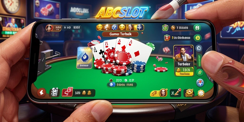 Tampilan fitur gameplay Poker yang menarik dan interaktif di ABCSLOT.