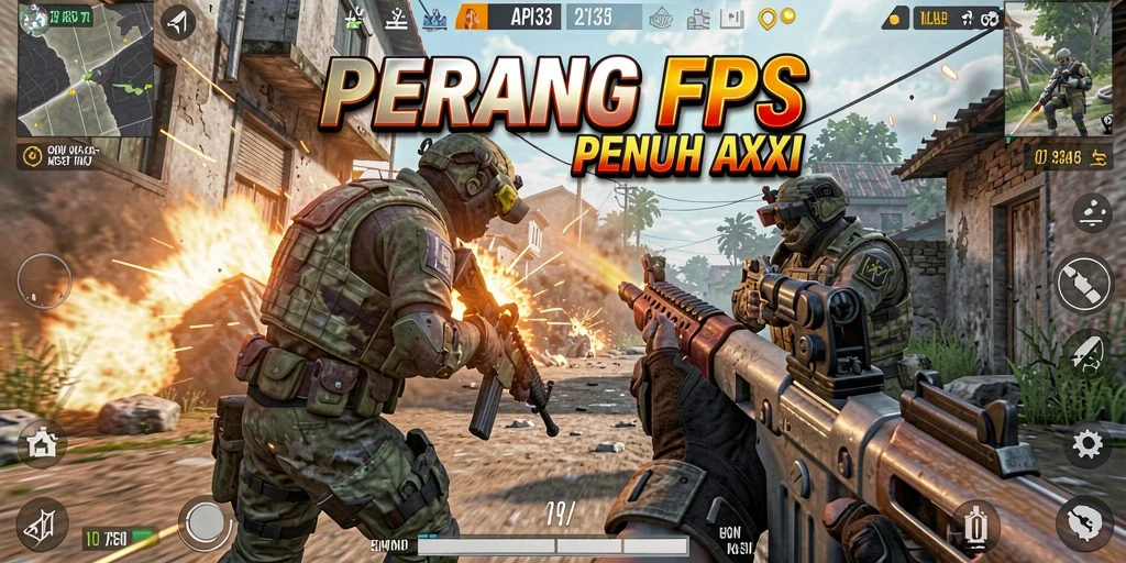 Tampilan gameplay yang intens dan mendebarkan dari API33.