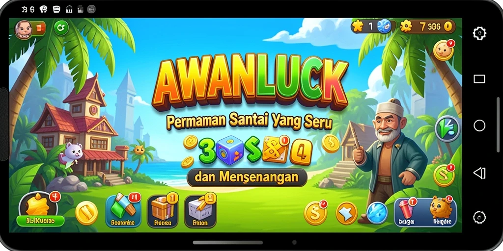 Screenshot gameplay AWANLUCK menampilkan keseruan bermain santai.