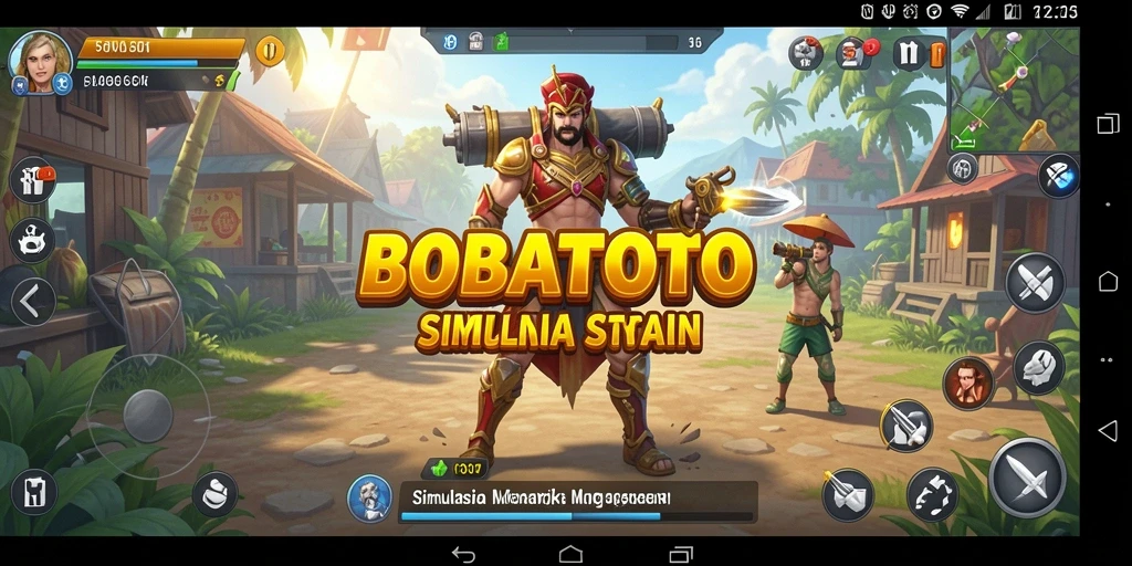 Tampilan gameplay yang mendalam dari BOBATOTO menunjukkan interaksi karakter.