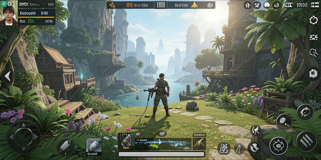 Tampilan gameplay DYO1 yang menarik dan mendalam.