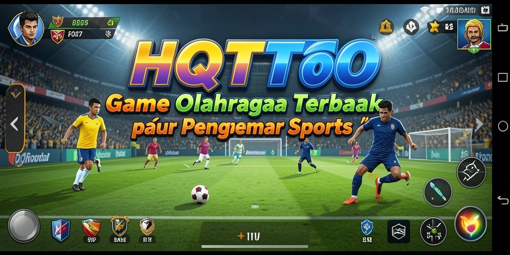 Screenshot gameplay HQTOTO yang penuh aksi olahraga seru.
