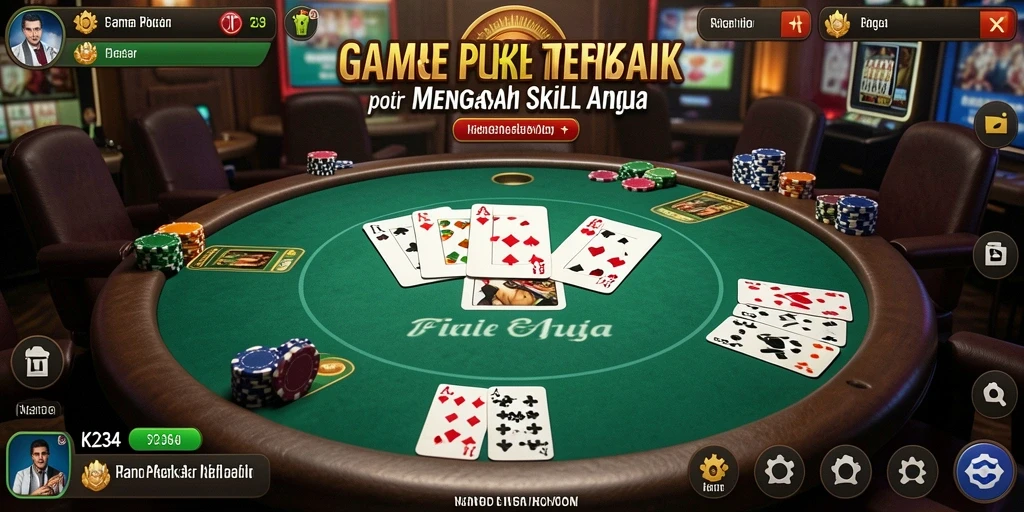 Tampilan mendebarkan dari gameplay Poker di K234.