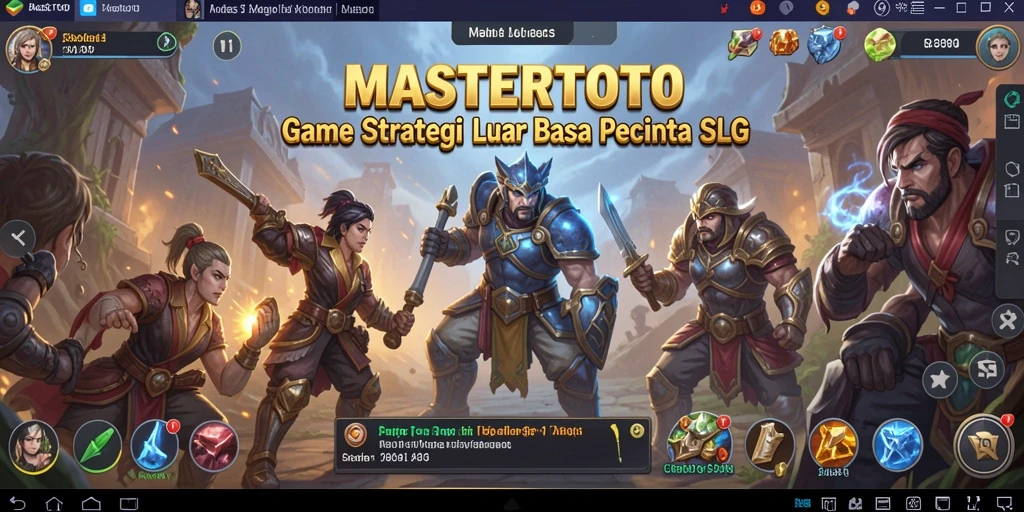 Tampilan gameplay MASTERTOTO dengan aksi strategis yang mendebarkan.