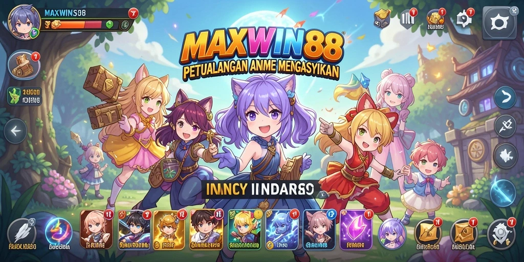 Tangkapan layar menampilkan gameplay aksi anime yang mendebarkan.
