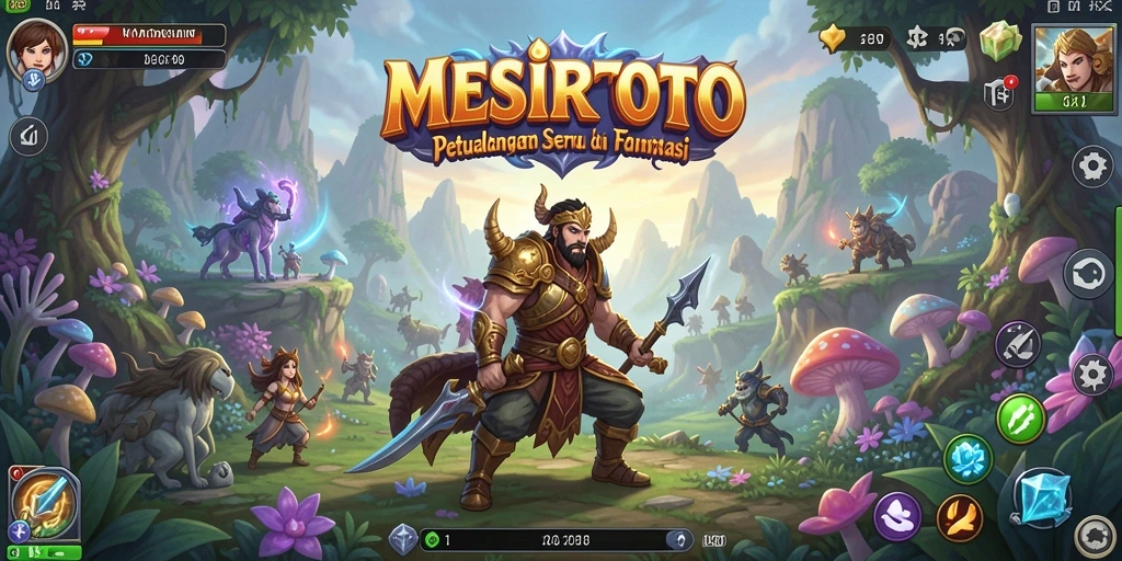 Tampilan gameplay MESIRTOTO yang menampilkan petualangan mendebarkan.