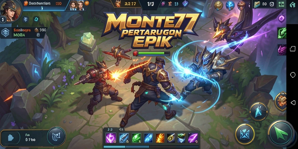 Tampilan gameplay MONTE77 yang seru dan penuh aksi.