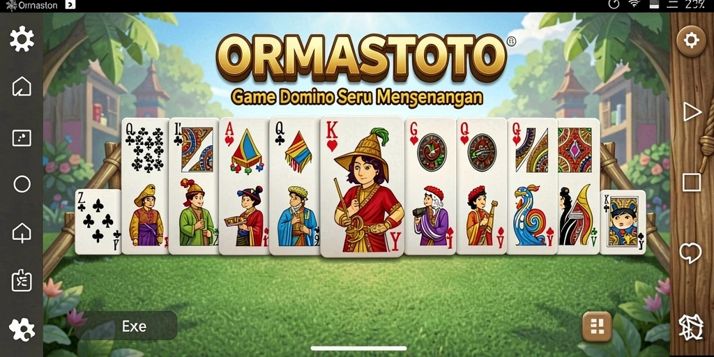 Tampilan gameplay ORMASTOTO yang menarik dan interaktif.