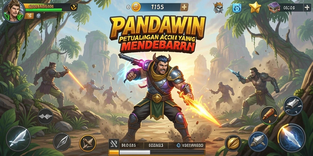 Screenshot gameplay PANDAWIN menampilkan aksi seru dan grafis menakjubkan.