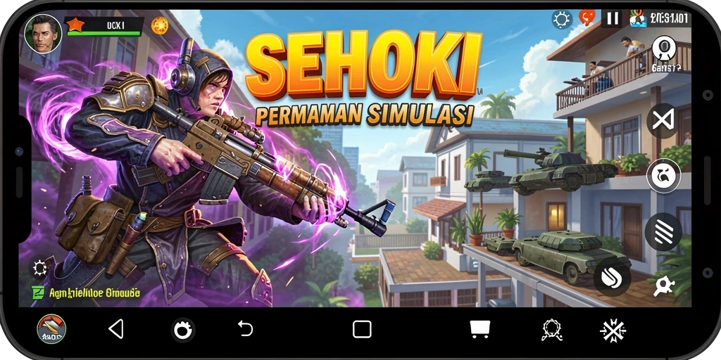 Tampilan gameplay menarik dari SEHOKI yang penuh warna.