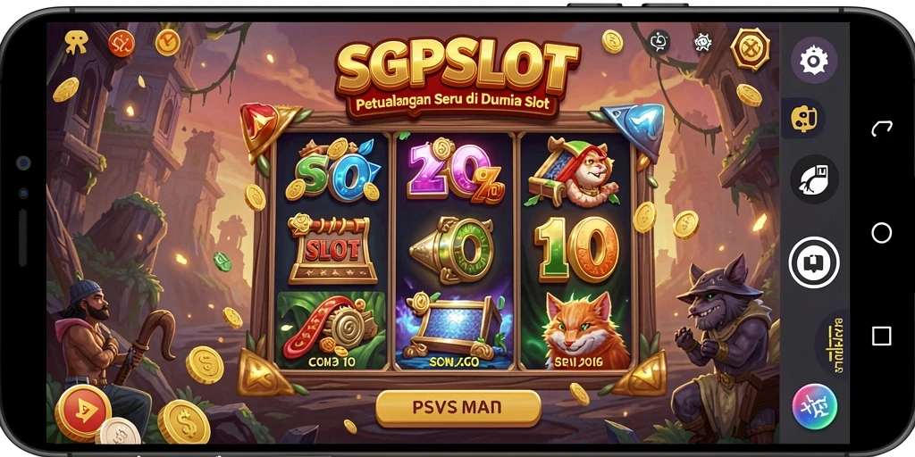 Screenshot utama SGPSLOT menunjukkan aksi seru dalam petualangan slot.