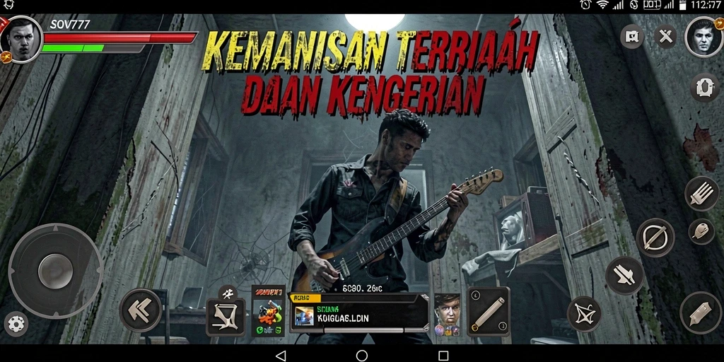 Screenshot gameplay SOV777 menampilkan suasana menegangkan di area gelap.