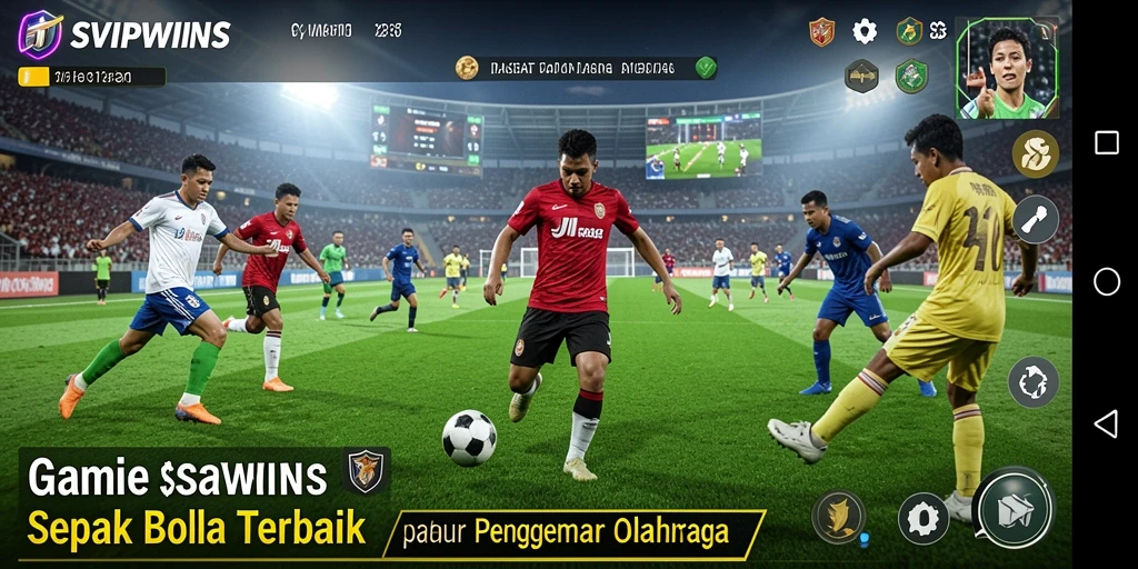 Tampilan menarik dari gameplay SVIPWINS dengan aksi sepak bola seru.