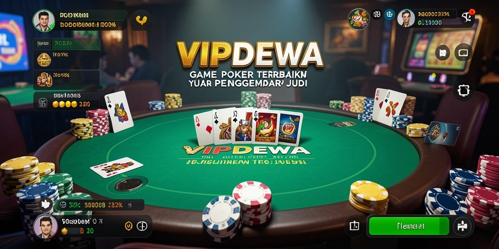 Tampilan menarik gameplay Poker di VIPDEWA.